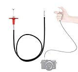 JJC TCR-70R 70cm Mechanical Cable Shutter Release with Bulb-Lock for Fujifilm X10 X20 X30 X100s X100t X-Pro1 X-Pro2 X-E1 X-E2, Leica M6 M7 M8 and Nikon Df F4 FM2 F3 FE FM3a F80, Threaded Release Cable