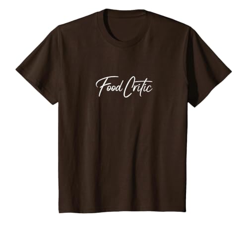 Food Critic T-Shirt, Youth, Brown, Small