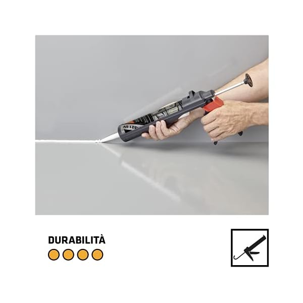 Sika - Sikaflex 521 UV, Nero - Sigillante resistente agli agenti atmosferici - Per interno ed esterni - Privo di… - immagine 6