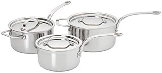 ProWare Stainless Steel Tri-Ply Cookware Set of 3 (16, 18, 20cm Saucepans)
