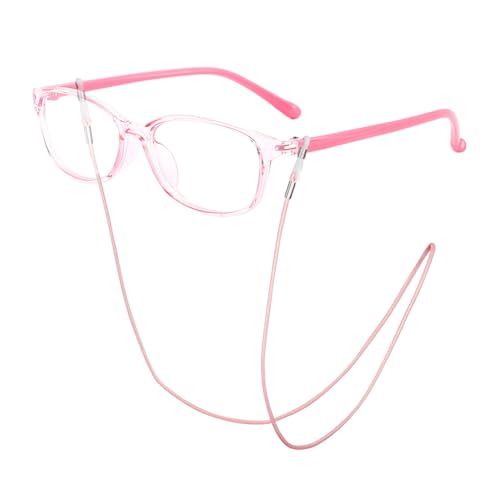 EHDWXVZM 1 Stück Kinderbrille, 1 Stück Brillenkordel, Anti-Blaulicht-Brille, Modische Brille, Leichte Kinderbrille, Strahlenschutzbrille Zum Lernen Oder Spielen
