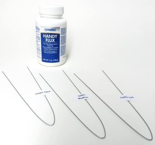 JTS Jewelry Soldering Kit Handy Flux Jewelers Silver Solder Wires - Soft/Medium/Hard