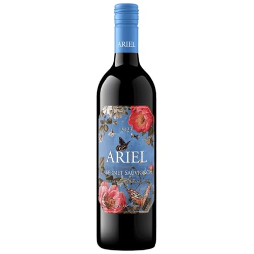 Ariel Vineyards Cabernet Sauvignon Alcohol-Removed Wine with BeClink Tasting Card & Guide | Non-Alcoholic California Red Wine Alternative | 1 Pack