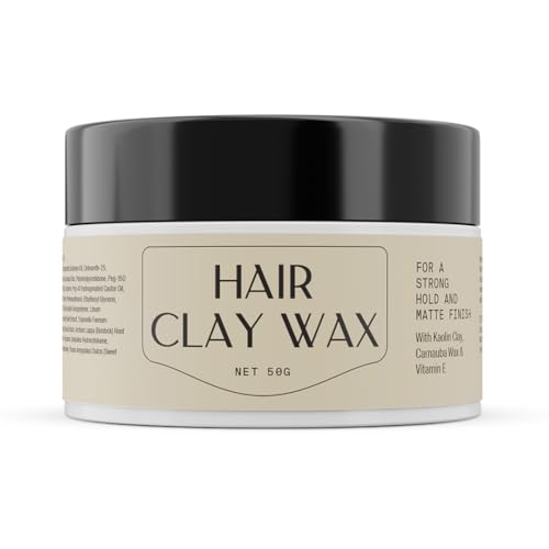 Image of Arata Hair Clay Wax (50 GM) For A Strong Hold & Matte Finish | Infused Kaolin Clay, Shea Butter & Candelilla Wax | Hair Wax for men & women