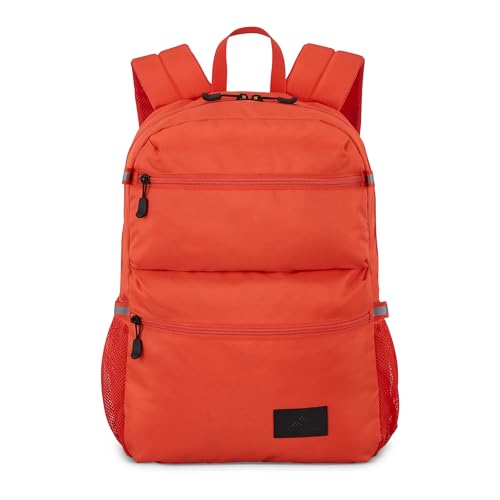 Image of High Sierra Everclass Backpack - Travel or Work Laptop Bookbag with 360 Reflectivity, Dual Water Bottle Pockets & Fits Laptops Up To 15.6 inch, One Size, ORANGE FLARE