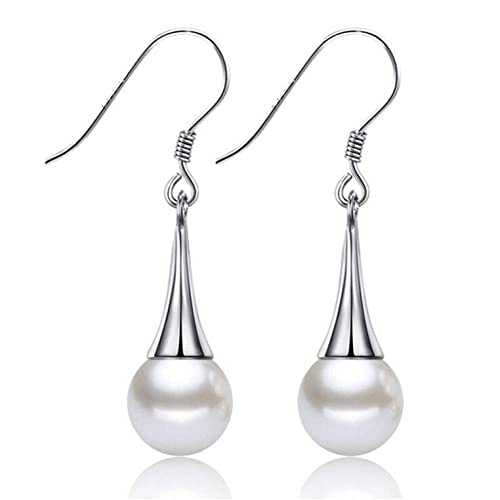 Boucles d'oreilles perles anti-allergie argent 925 femme