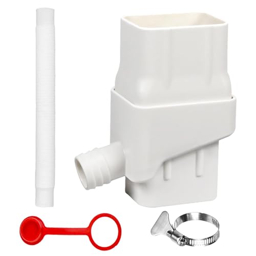 Decorhome Desviador de barril de lluvia, desviador de bajante, desviador de bajante para desviar el agua. Juego de válvula de filtración completa respetuosa con el medio ambiente, desviador ajustable