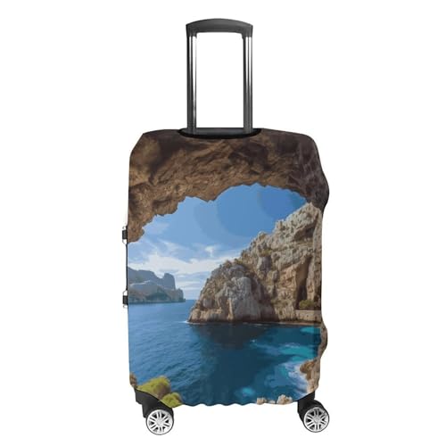 Arch in Mallorca Spain Printed Luggage Cover Protector, Fits 18-32 Inch Luggage4