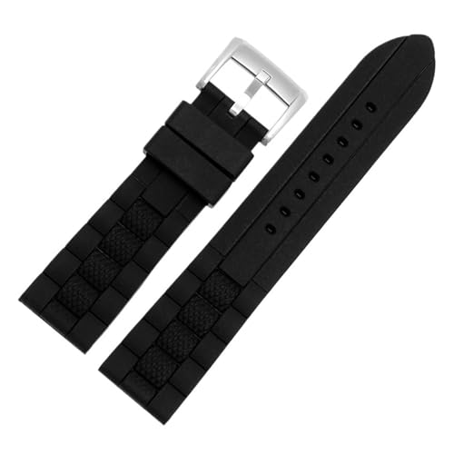 Bracelet montre homme silicone 22mm bleu et noir pour Citizen JY8078