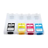 4 pz 600ML + 320ML T10W Cartuccia di Inchiostro di Ricarica Nessun Chip, compatibile for Epson Workforce Pro WF-C5390 WF-C5890 WF-C5790 WF-5710 WF-5290 WF-5210 Stampante