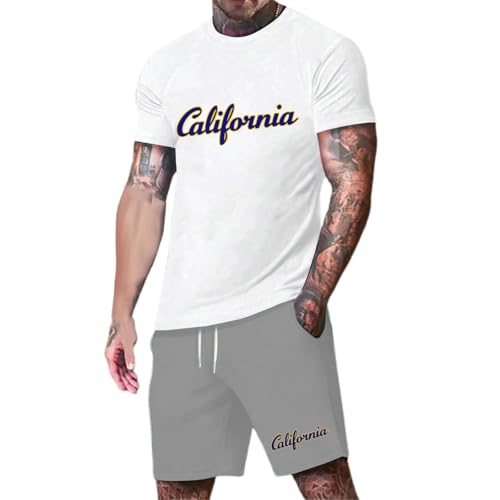 Ensemble homme à impression numérique 3D York vêtement de sport gris