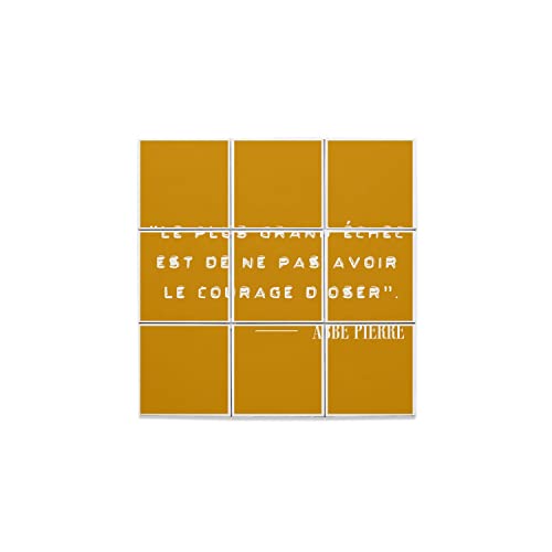 Carreaux céramique décoratifs lot de 9 idee cadeau motivation luxe