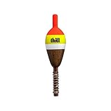 Thill America's Classic Float Fishing Bobber with Buoyant Balsa Wood Body, Pack of 2, 3/4' Oval Shorty, Spring Float