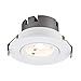 Qyyru Spot de Plafond intégré de 20W, à LED Ultra-Mince Panneau de COB encastré Lumière Blanc Réglable Downlight Downlight à 24 ° Plafond d'éclairage de Plafond Dimension du Trou de découpe: 120mm