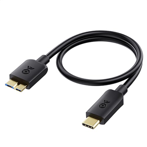 Cable Matters 10G Cable USB Tipo C a Micro USB 3.0 (Cable USB C a Micro USB 3.0 /Micro USB 3.0 a USB Type C Cable) Color Negro 0.3m