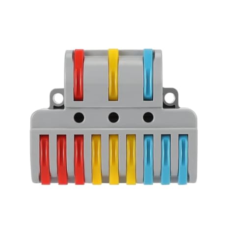 Image of XELYTON Wire Clip Connector, Universal Connection Terminals, Circuit Inline Splices Electric Connectors, Quick Connect & Freely Assemble Electrical Splicing Kit for Compact (3 In 9 Out, 20)