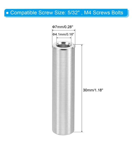TA-VIGOR 5Pcs M4 Aluminum Spacer - Image 2