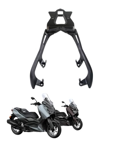 QYMDRION リア荷物ラックカーゴホルダーテー FOR XMAX300 XMAX 300 X-MAX300 2017-2024年 専用設計 シーシーバー 背もたれ ルストレー ジカーゴキャリアブラケット カーゴサポートシェルフ 簡単な取り付けと頑丈なデ