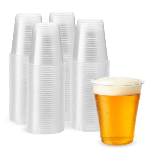 Vasos Plástico Desechables, vasos para fiestas, vasos para cumpleaños, Litrona, Maceta litrona, Apto para bebidas calientes y frias, Capacidad 1000 cc, Pack 50 vasos.