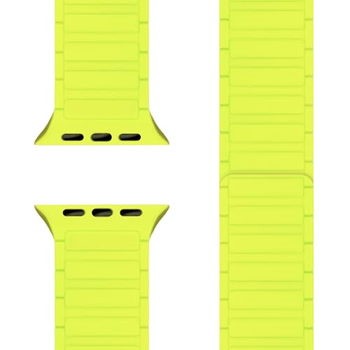 NALIA Nexus Bracelet Magnétique Compatible avec Apple Watch Series SE/iWatch 10 9 8 7 6 5 4 3 2 1, 38/40/41/42mm, Silicone Respirant, Sangle de Remplacement...