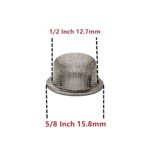 60pcs 0.5 Inch Pipe Screens Premium Diameter 1/2 Inch Mesh Bowl Stainless Steel Metal Pipe Screens with Storage Box - Image 4