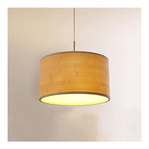 Lumière douce E27 suspension bambou pour éliminer l'éblouissement du salon