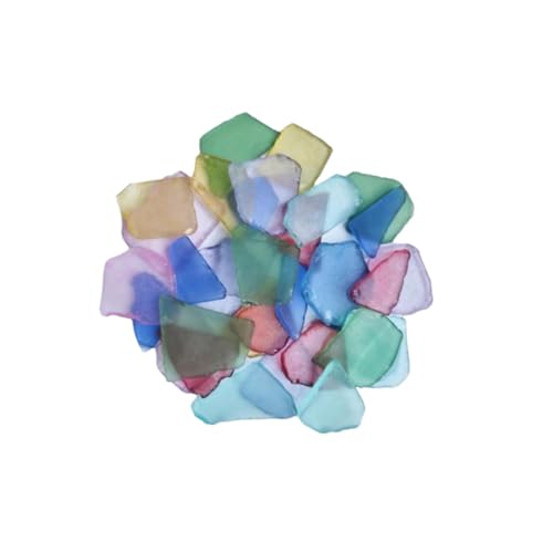 Ailan Verre de mer dépoli pour loisirs créatifs, décoration polie, éclats de verre plage, éléments décoratifs polyvalents pour les arts, le remplissage vases, 1 cm à 3 cm – vue 4