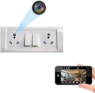 MAYUMI Secret Dual Port Switch Board Socket Camera, Audio Video Recorder Security Camera 24X7 Continuous with Day Vision 32GB Inbuilt