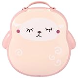 Bebamour ポータブルトイレシート 子供用 旅行用 - 折りたたみ式トレーニングトイレチェア 幼児/女の子向け 収納バッグ付き 屋外および屋内用 お手入れ簡単 (ニューピンク)