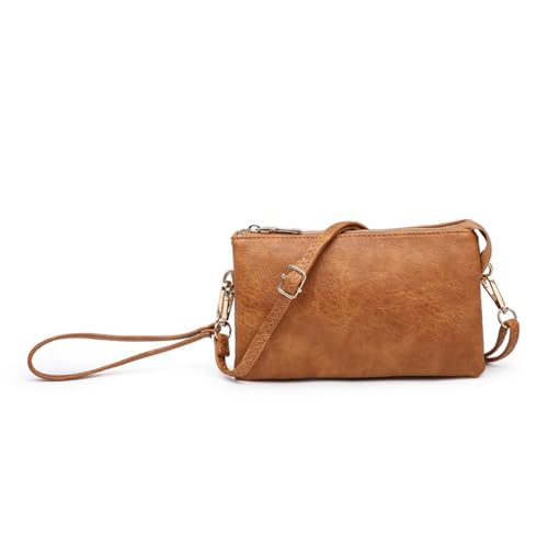 Image of JEN & CO. Riley Crossbody Bags for Women Vegan Leather Wristlet Clutch Wallet Purses Handbags with 2 Straps