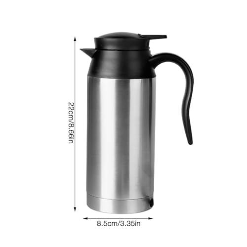 Wasserkocher 12 Volt Gobesty aus Edelstahl mit 750 ml Fassungsvermögen