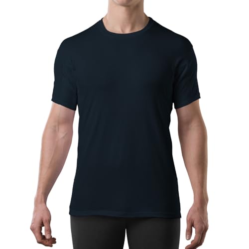 Sweatproof Undershirt for Men with Underarm Sweat Pads (Original Fit, V-Neck)