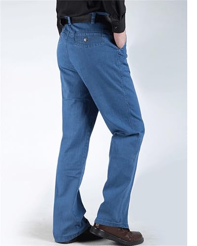 Men's Loose Straight Leg Jeans High Waisted Carpenter Jeans Plus Size Easy Pants4