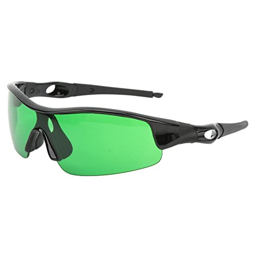Yosoo Grow Room-Brille, HPS-LED-Schutz und UV-Schutzbrille für die Arbeit, das Pflanzenhaus, den Außenbereich, den PC (GREEN)