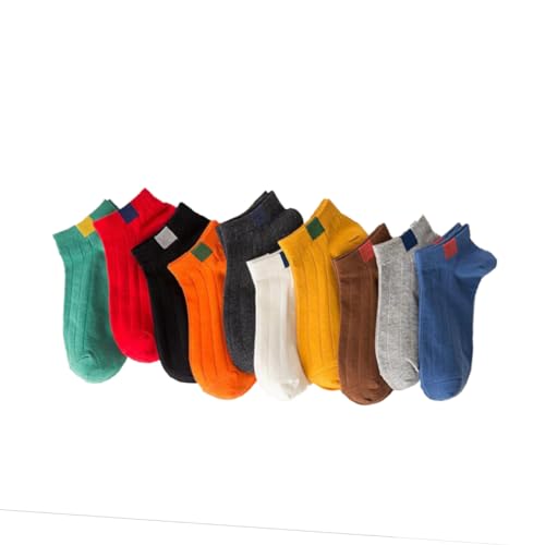 PACKOVE 10 Pack Women Short Socks Fashion Low Cut Ankle Socks Breathable Versatile