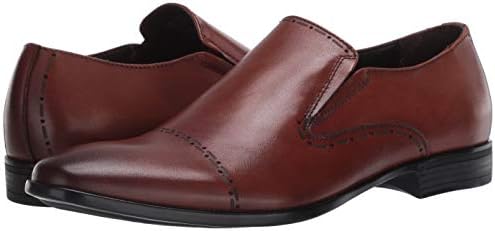 Kenneth Cole REACTION Men's Eddy Brogue Slip-On Loafer, Cognac, 8 | Image 6