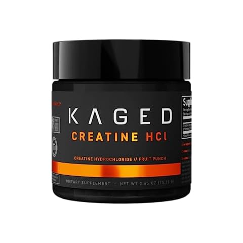 Kaged Creatine HCl Powder | Fruit Punch | Supports Muscle Growth and Recovery | Patented Creatine Hydrochloride Formula | Easy Digestion and Enhanced Muscle Absorption | 75 Servings Cover