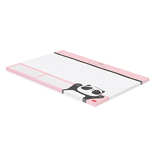 Legami - Planning da Scrivania , Smart Week, 34x24 cm, 55 Fogli Staccabili, Tema Panda, per Annotare Progetti, Appuntamenti, Impegni, Carta 80 g/m², Made in Italy - immagine 3