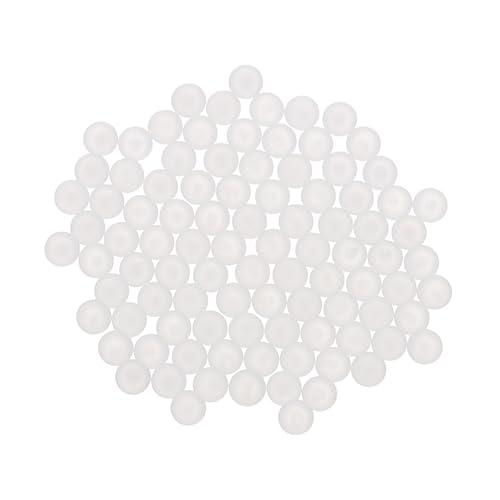 uxcell 100pcs PP Plastic Bearing Balls 3/32" (2.381mm) Solid Plastic Balls, Precision Bearing Ball, White