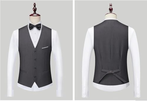 Mens Slim Fit 3 Piece Suit Formal Business Party Dinner Dress Tuxedo Wedding Prom Blazer 1 Button Jacket Suits Set3