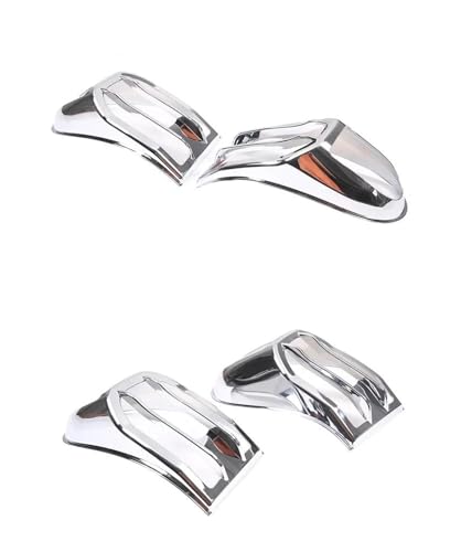 Cubierta protectora de luz trasera premium de ABS plata para Toyota FJ Cruiser 4