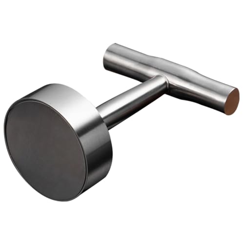 Levemolo Stainless Steel Burger Press Hamburger Patty Maker Tool Non-Stick Meat Smasher for Griddle Cooking Hamburger Press with Handle Easy to Use Kitchen Gadget