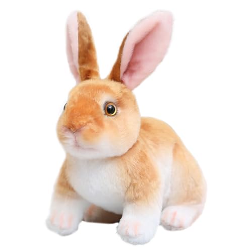 Wishstar Coelho de peluche da Páscoa, coelho de peluche para crianças, peluche para abraçar e brincar, coelho de peluche para meninas e meninos, lindos presentes de Páscoa para meninos (coelho