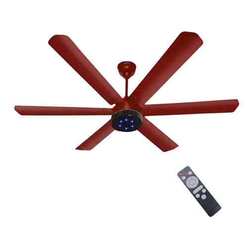 Image of XUGA Jovian F6G Premium Smart 1200mm, BEE 5-star BLDC fan,6 Blade,Remote Ceiling fan for Home, 100% Copper Motor,Energy Saving, High Air Delivery,LED(5 Year Warranty)