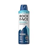 Rock Face Antiperspirant Deodorant for Men - Refined Sandalwood & Cedar Scent, 200ml Spray, 48 Hour Protection, Non-Staining