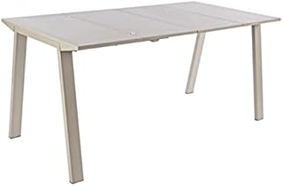 Bizzotto Mecenate Tavolo, MDF/Metallo, Tortora