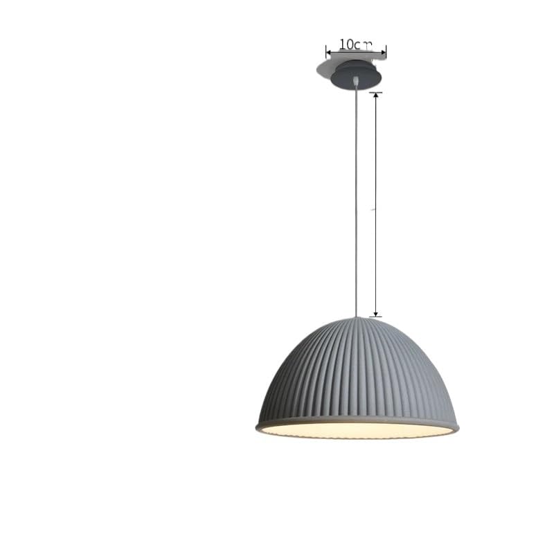 Suspension LED demi-cercle moderne gris 32 cm haut de gamme