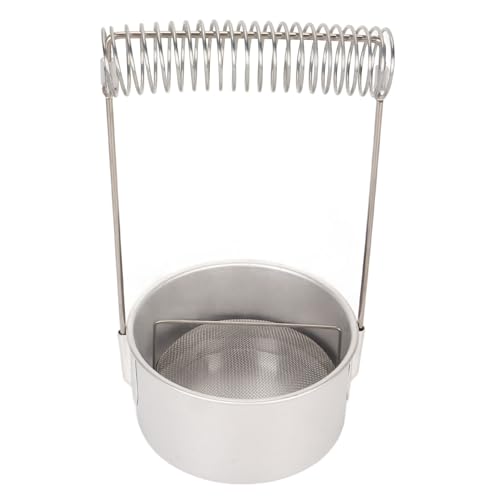 Tixiyu Arandela de pincel de aluminio, soporte de resorte desmontable, colador de luz, limpiador de pinceles para acuarela, acrílico, óleo, arte