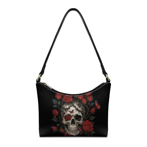 Image of Handbag for Women Leather Underam Shoulder Bag with Zipper Fashion Work Purse Waterproof Travel Wallet