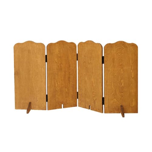 Divisor De Habitación Corto De Madera,Pared De Partición De Habitación De 4 Paneles,Pantalla De Partición Independiente,fácil De Mover Y Almacenar,for Escuelas